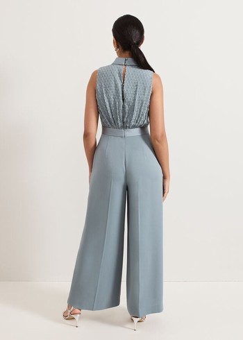 Phase Eight Petite Eliza Jumpsuit Blue USA | 2597316-BT